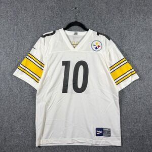 Reebok Pittsburgh Steelers Kordell Stewart #10 Jersey White Yellow Mens Large